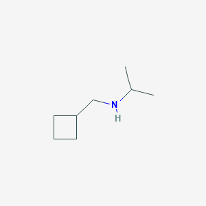 molecular formula C8H17N B1416125 (环丁基甲基)(丙-2-基)胺 CAS No. 1092301-63-7