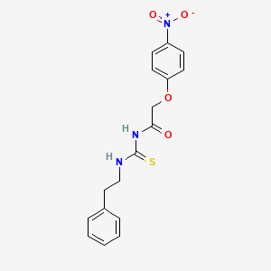 2-(4-nitrophenoxy)-N-[(2-phenylethyl)carbamothioyl]acetamide