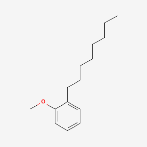 molecular formula C15H24O B14161296 Anisole, o-octyl- CAS No. 20056-59-1