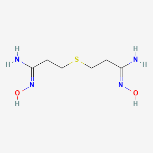 3-[(3Z)-3-amino-3-hydroxyimino-propyl]sulfanyl-N'-hydroxy-propanamidine