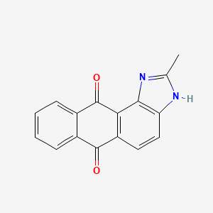 molecular formula C16H10N2O2 B14161333 2-methyl-1H-anthra[1,2-d]imidazole-6,11-dione CAS No. 30634-09-4