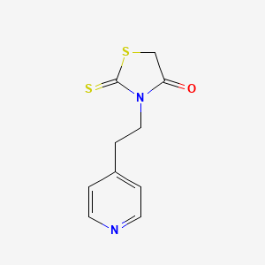 molecular formula C10H10N2OS2 B1416135 3-(2-吡啶-4-乙基)-2-硫代-1,3-噻唑烷-4-酮 CAS No. 1105192-22-0
