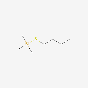 molecular formula C7H18SSi B14161357 Silane, (butylthio)trimethyl- CAS No. 3553-78-4