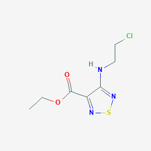 Ethyl 4-(2-chloroethylamino)-1,2,5-thiadiazole-3-carboxylate