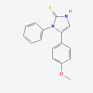 B1416138 5-(4-methoxyphenyl)-1-phenyl-1,3-dihydro-2H-imidazole-2-thione CAS No. 1105190-49-5