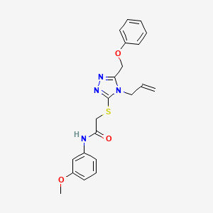 N-(3-methoxyphenyl)-2-{[5-(phenoxymethyl)-4-(prop-2-en-1-yl)-4H-1,2,4-triazol-3-yl]sulfanyl}acetamide