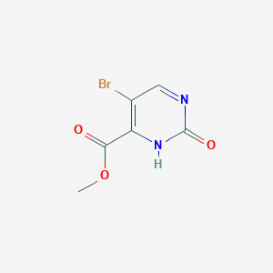 molecular formula C6H5BrN2O3 B1416141 5-溴-2-羟基嘧啶-4-羧酸甲酯 CAS No. 71933-03-4