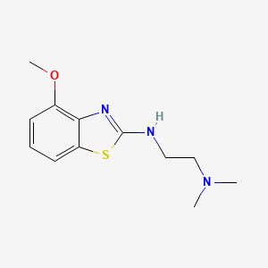 B1416143 N'-(4-methoxy-1,3-benzothiazol-2-yl)-N,N-dimethylethane-1,2-diamine CAS No. 1105195-20-7