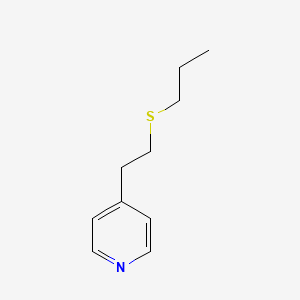 Pyridine, 4-(2-(propylthio)ethyl)-