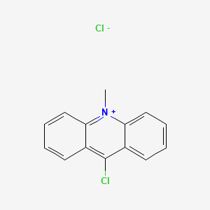 molecular formula C14H11Cl2N B14161450 9-Chloro-10-methylacridinium chloride CAS No. 75586-67-3