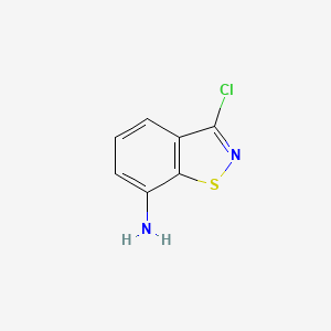 molecular formula C7H5ClN2S B14161456 3-Chloro-1,2-benzisothiazol-7-amine CAS No. 148193-31-1