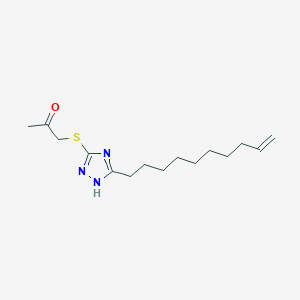 1-[(5-dec-9-enyl-1H-1,2,4-triazol-3-yl)sulfanyl]propan-2-one