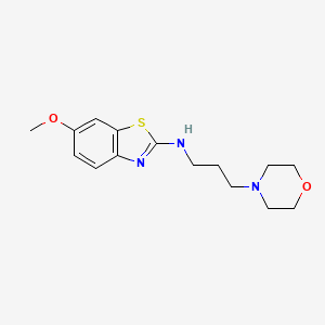 B1416147 6-methoxy-N-(3-morpholinopropyl)benzo[d]thiazol-2-amine CAS No. 1105188-66-6