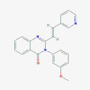 molecular formula C22H17N3O2 B14161472 3-(3-methoxyphenyl)-2-[(E)-2-(pyridin-3-yl)ethenyl]quinazolin-4(3H)-one CAS No. 5903-60-6