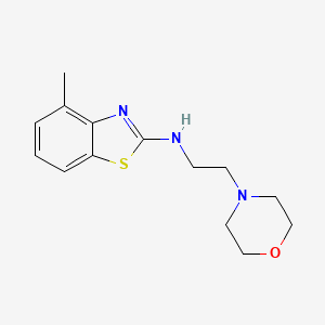 B1416148 4-methyl-N-(2-morpholin-4-ylethyl)-1,3-benzothiazol-2-amine CAS No. 1105189-08-9