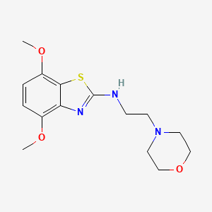 molecular formula C15H21N3O3S B1416149 4,7-二甲氧基-N-(2-吗啉乙基)苯并[d]噻唑-2-胺 CAS No. 1105189-39-6