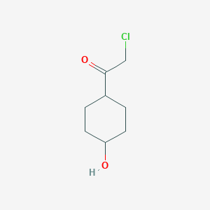 B141615 2-Chloro-1-(4-hydroxycyclohexyl)ethanone CAS No. 128882-64-4