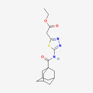 Ethyl 2-[5-(adamantane-1-carbonylamino)-1,3,4-thiadiazol-2-yl]acetate