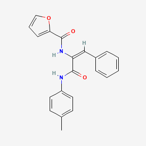 molecular formula C21H18N2O3 B14161545 N-[(E)-3-(4-methylanilino)-3-oxo-1-phenylprop-1-en-2-yl]furan-2-carboxamide CAS No. 69763-55-9