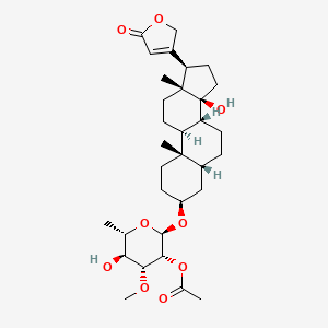 molecular formula C32H48O9 B14161554 Mono-O-acetylsolanoside CAS No. 4420-65-9