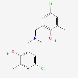 molecular formula C17H19Cl2NO2 B14161558 2,2'-[(Methylimino)dimethanediyl]bis(4-chloro-6-methylphenol) CAS No. 3534-82-5