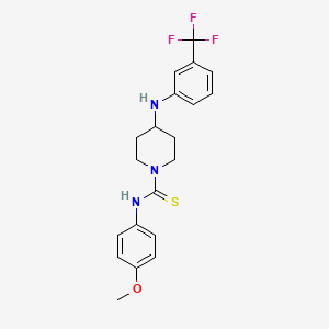 N-(4-methoxyphenyl)-4-{[3-(trifluoromethyl)phenyl]amino}piperidine-1-carbothioamide