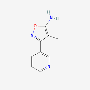 molecular formula C9H9N3O B1416158 4-Methyl-3-(pyridin-3-yl)-1,2-oxazol-5-amine CAS No. 1092307-33-9