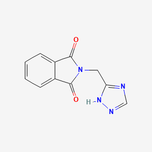 molecular formula C11H8N4O2 B14161592 2-(1H-1,2,4-Triazol-5-ylmethyl)-1H-isoindole-1,3(2H)-dione CAS No. 95074-14-9