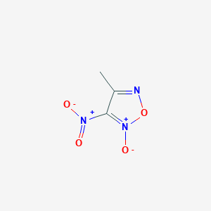 molecular formula C3H3N3O4 B14161603 1,2,5-Oxadiazole, 3-methyl-4-nitro-, 5-oxide CAS No. 5570-27-4