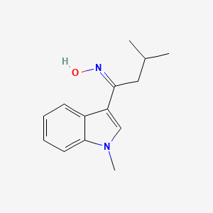 molecular formula C14H18N2O B14161605 3-methyl-1-(1-methyl-1H-indol-3-yl)-1-butanone oxime 