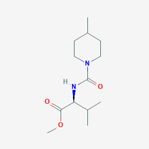 methyl (2S)-3-methyl-2-[(4-methylpiperidine-1-carbonyl)amino]butanoate