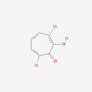 molecular formula C7H4Br2O2 B14161649 3,7-Dibromotropolone CAS No. 4636-41-3