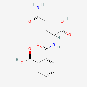 molecular formula C13H14N2O6 B14161667 2-(o-Carboxybenzamido)glutaramic acid CAS No. 2393-39-7