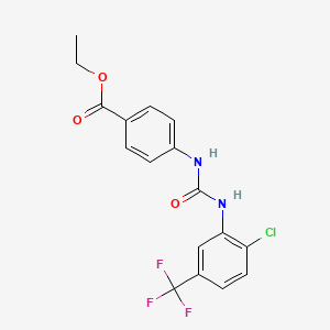 Ethyl 4-[[2-chloro-5-(trifluoromethyl)phenyl]carbamoylamino]benzoate