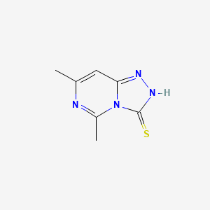 molecular formula C7H8N4S B1416168 5,7-Dimethyl[1,2,4]triazolo[4,3-c]pyrimidine-3-thiol CAS No. 74537-87-4