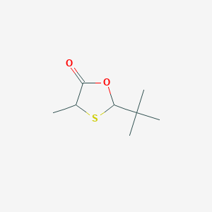 molecular formula C8H14O2S B14161696 2-tert-Butyl-4-methyl-1,3-oxathiolan-5-one CAS No. 847870-59-1