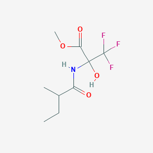 molecular formula C9H14F3NO4 B14161728 methyl 3,3,3-trifluoro-2-hydroxy-N-(2-methylbutanoyl)alaninate CAS No. 327098-84-0