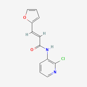 molecular formula C12H9ClN2O2 B14161735 (E)-N-(2-chloropyridin-3-yl)-3-(furan-2-yl)prop-2-enamide CAS No. 326914-63-0