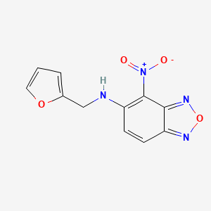 N-(furan-2-ylmethyl)-4-nitro-2,1,3-benzoxadiazol-5-amine