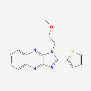 molecular formula C16H14N4OS B14161751 3-(2-Methoxyethyl)-2-thiophen-2-ylimidazo[4,5-b]quinoxaline CAS No. 847380-36-3