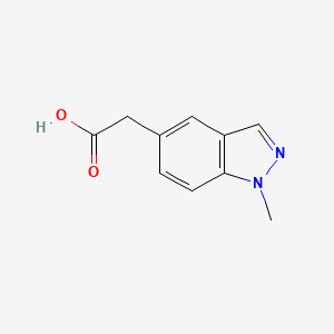 molecular formula C10H10N2O2 B1416177 2-(1-甲基-1H-吲唑-5-基)乙酸 CAS No. 1176749-66-8