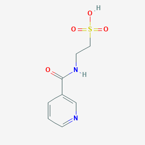 molecular formula C8H10N2O4S B14161785 2-[(3-Pyridinylcarbonyl)amino]ethanesulfonic acid CAS No. 325970-24-9