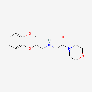 Morpholine, 4-(N-(1,4-benzodioxan-2-ylmethyl)glycyl)-