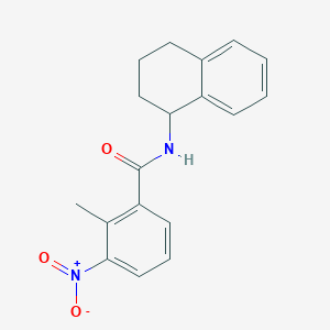 molecular formula C18H18N2O3 B14161839 2-methyl-3-nitro-N-(1,2,3,4-tetrahydronaphthalen-1-yl)benzamide CAS No. 569636-23-3