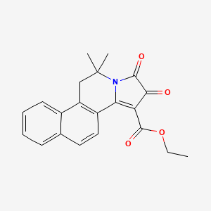 6,6-Dimethyl-8,9-dioxo-5,6,8,9-tetrahydro-benzo[f]pyrrolo[2,1-a]isoquinoline-10-carboxylic acid ethyl ester