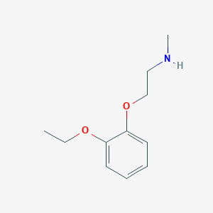 B1416185 2-(2-Ethoxyphenoxy)-N-methylethanamine CAS No. 6660-49-7