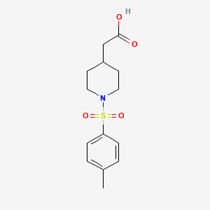 molecular formula C14H19NO4S B1416186 {1-[(4-Methylphenyl)sulfonyl]piperidin-4-yl}acetic acid CAS No. 1082293-46-6