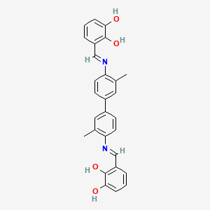 3-[[4-[4-[(2,3-Dihydroxyphenyl)methylideneamino]-3-methylphenyl]-2-methylphenyl]iminomethyl]benzene-1,2-diol