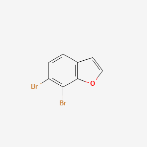 molecular formula C8H4Br2O B14161937 Dibromobenzofuran CAS No. 104155-13-7