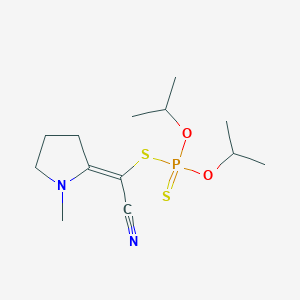 S-[(E)-cyano(1-methylpyrrolidin-2-ylidene)methyl] O,O-dipropan-2-yl phosphorodithioate